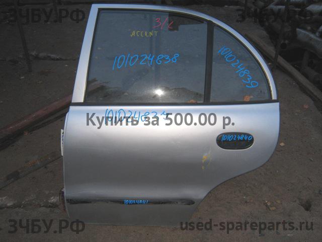 Hyundai Accent 1 Стекло двери задней левой