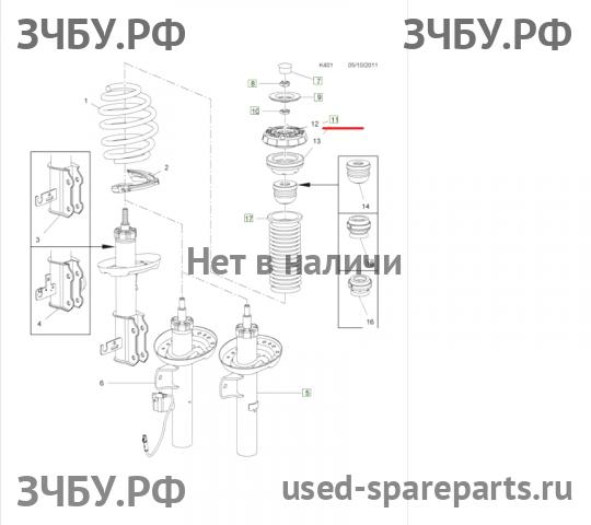 Opel Astra J Опора переднего амортизатора