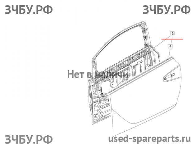 Opel Astra J Дверь передняя левая