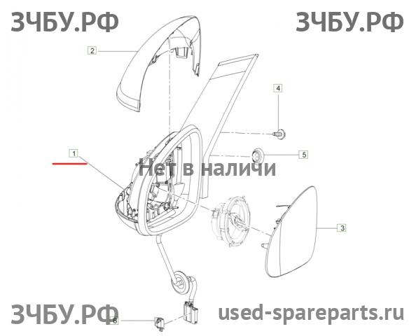 Opel Astra J Зеркало левое электрическое