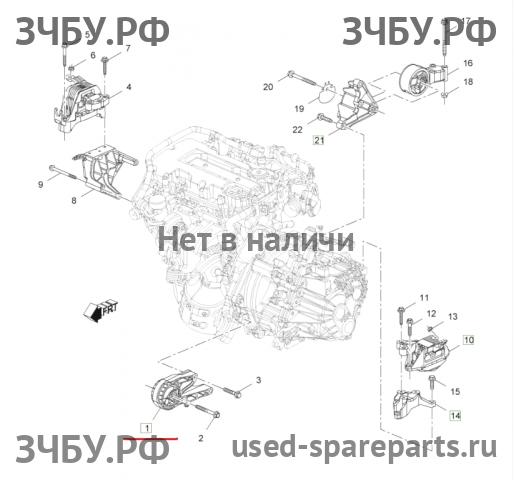 Opel Astra J Опора двигателя