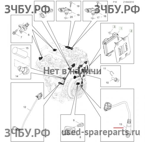 Opel Astra J Датчик кислородный (Lambdasonde)