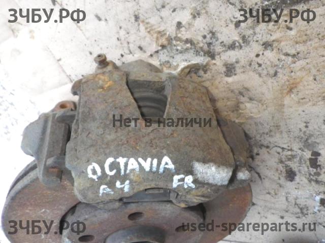Skoda Octavia 2 (A4) Суппорт передний левый (в сборе со скобой)