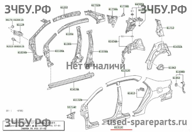 Toyota Corolla (E14 - E15) Порог левый