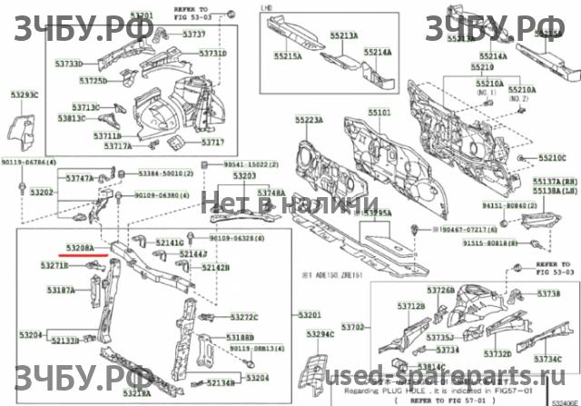 Toyota Corolla (E14 - E15) Панель передняя (телевизор)