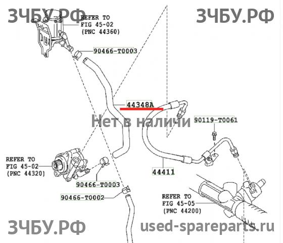 Toyota Hi Lux (3) Pick Up Трубка гидроусилителя