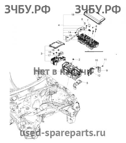 Chevrolet Cruze 1 Блок предохранителей (в моторный отсек)