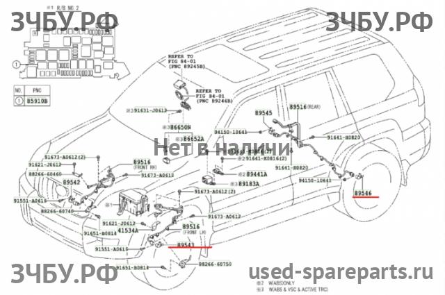 Toyota Land Cruiser 120 (PRADO) Датчик ABS передний