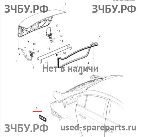 Chevrolet Cruze 1 Решетка вентиляционная