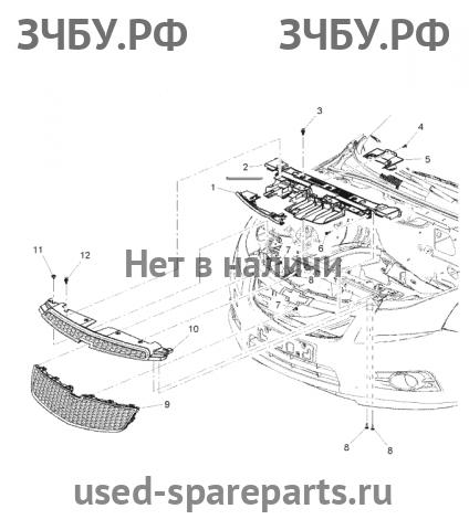 Chevrolet Cruze 1 Кожух замка капота