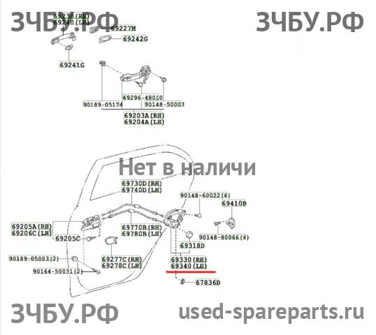 Toyota Corolla (E14 - E15) Замок двери задней левой